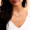 image:imagePure Collection by RossSimons 100 ct tw Garnet and 40 ct tw Pink Topaz Leaf Necklace in 18kt Gold Over Sterling 16 inches