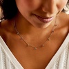 image:imagePure Collection by RossSimons 270 ct tw BezelSet MultiGemstone Station Necklace in 14kt Yellow Goldmulticolor