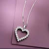 image:imageRossSimons 030 ct tw Diamond Heart Pendant NecklaceDiamond