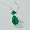 image:imageRossSimons 1190 ct tw Emerald Pendant Necklace in Sterling SilverEmerald