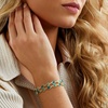 image:imageRossSimons 14kt Yellow GoldPlated Bracelet With Green Quartz and Blue Chalcedony 7 inches