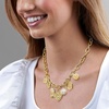 image:imageRossSimons 14kt Yellow GoldPlated Charm Necklace With Simulated Gemstones Pearl and 50 ct tw Czs 18 inches