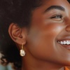 image:imageRossSimons 1517mm Cultured Baroque Keshi Pearl Drop Earrings in 18kt Gold Over Sterling