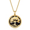 image:imageRossSimons 17mm Onyx Tree Of Life Pendant in 14kt Yellow Gold