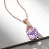 image:imageRossSimons 490 Carat Amethyst and 30 ct tw Rhodolite Garnet Pendant Necklace in 18kt Rose Gold Over SterlingAmethyst
