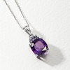 image:imageRossSimons 525 Carat Amethyst and 20 ct tw Tanzanite Pendant Necklace in Sterling SilverAmethyst