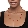 image:imageRossSimons 8mm Gemstone Bead Station Necklace in 14kt Yellow GoldCoral