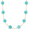 image:imageRossSimons 8mm Gemstone Bead Station Necklace in 14kt Yellow Goldstabilizedturquoise