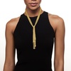 image:imageRossSimons Italian 18kt Gold Over Sterling Silver Mesh Tie Necklace 32 inches