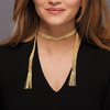 image:imageRossSimons Italian 18kt Gold Over Sterling Silver Mesh Tie Necklace 32 inches