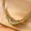 image:imageRossSimons Italian Flex Knot Necklace With 18kt Gold Over Sterling ClaspNo Gemstone