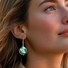 image:imageRossSimons Italian Multicolored Murano Glass Bead Drop Earrings in 18kt Gold Over Sterling