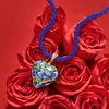image:imageRossSimons Italian Multicolored Murano Heart Pendant Necklace in 18kt Gold Over SterlingNo Gemstone