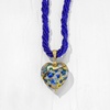 image:imageRossSimons Italian Multicolored Murano Heart Pendant Necklace in 18kt Gold Over SterlingNo Gemstone