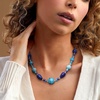 image:imageRossSimons Italian Tonal Blue Murano Glass Necklace With Sterling Silver 18 inches