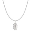 image:imageRossSimons Mens Sterling Silver Saint Christopher Oval Medal With Stainless Steel Chain 24 inches