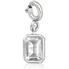 image:imageRossSimons OctoberOpal  EmeraldCut Birthstone Charm in Sterling Silver