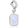 image:imageRossSimons OctoberOpal  EmeraldCut Birthstone Charm in Sterling Silver
