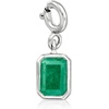 image:imageRossSimons OctoberOpal  EmeraldCut Birthstone Charm in Sterling Silver