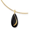 image:imageRossSimons Onyx Teardrop Pendant in 14kt Yellow Gold
