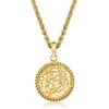 image:imageRossSimons Replica Coin Pendant Necklace in 18kt Gold Over SterlingNo Gemstone