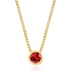 image:imageRossSimons SeptemberSapphire  BezelSet Birthstone Necklace in 18kt Gold Over Sterling