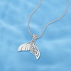 image:imageRossSimons Sterling Silver BaliStyle Whale Tail Pendant Necklace 18 inches