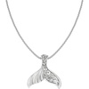 image:imageRossSimons Sterling Silver BaliStyle Whale Tail Pendant Necklace 18 inches