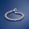 image:imageRossSimons Sterling Silver Small Byzantine Bracelet70 Inches