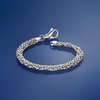 image:imageRossSimons Sterling Silver Small Byzantine Bracelet80 Inches
