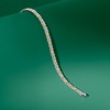 image:imageRossSimons Sterling Silver and 14kt Yellow Gold Byzantine Station Braceletno gemstone