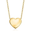 image:imagePure Collection by RossSimons 14kt Yellow Gold Heart Pendant NecklaceNo Gemstone