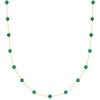 image:imagePure Collection by RossSimons 370 ct tw Emerald Station Bead Necklace in 14kt Yellow GoldEmerald