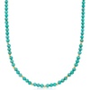image:imagePure Collection by RossSimons 445mm Turquoise Bead Necklace With 14kt Yellow Goldstabilizedturquoise
