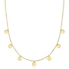 image:imagePure Collection by RossSimons Italian 14kt Yellow Gold MultiCircle NecklaceNo Gemstone