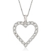 image:imageRossSimons 030 ct tw Diamond Heart Pendant NecklaceDiamond