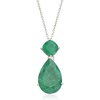 image:imageRossSimons 1190 ct tw Emerald Pendant Necklace in Sterling SilverEmerald