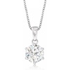 image:imageRossSimons 120 Carat Moissanite Solitaire Necklace in Sterling SilverMoissanite