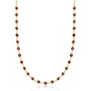 image:imageRossSimons 1200 ct tw BezelSet Garnet Necklace in 18kt Gold Over SterlingGarnet