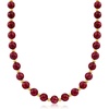 image:imageRossSimons 21500 ct tw Ruby Bead Necklace With 14kt Yellow GoldRuby