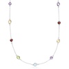 image:imageRossSimons 910 ct tw MultiGemstone Station Necklace in Sterling SilverAmethyst