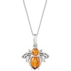 image:imageRossSimons Bumblebee Pendant Necklace in Sterling SilverAmber