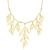 image:imageRossSimons Italian 18kt Gold Over Sterling Leaf Branch Necklace 18 inches