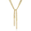 image:imageRossSimons Italian 18kt Gold Over Sterling Silver Mesh Tie Necklace 32 inches