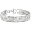 image:imageRossSimons Italian Sterling Silver DiamondCut Omega Braceletno gemstone