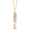 image:imageRossSimons Pink and White Opal Pendant Necklace With 10 ct tw White Topaz in 18kt Gold Over Sterling 18 inches