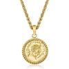 image:imageRossSimons Replica Coin Pendant Necklace in 18kt Gold Over SterlingNo Gemstone