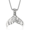image:imageRossSimons Sterling Silver BaliStyle Whale Tail Pendant Necklace 18 inches
