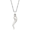 image:imageRossSimons Sterling Silver Italian Horn Pendant NecklaceNo Gemstone