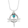 image:imageRossSimons Turquoise Dragonfly Necklace in Sterling Silverstabilizedturquoise